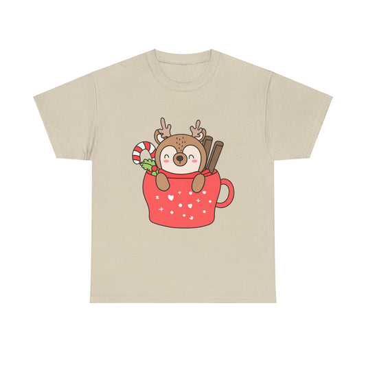 Cozy Christmas with Cute Reindeer Design